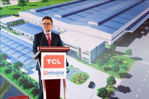 Ông Kevin Wang – CEO của TCL Electronics phát biểu tại buổi lễ.