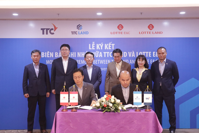 Lotte E&C sẽ đầu tư 100 triệu USD cùng TTC Land phát triển các dự án