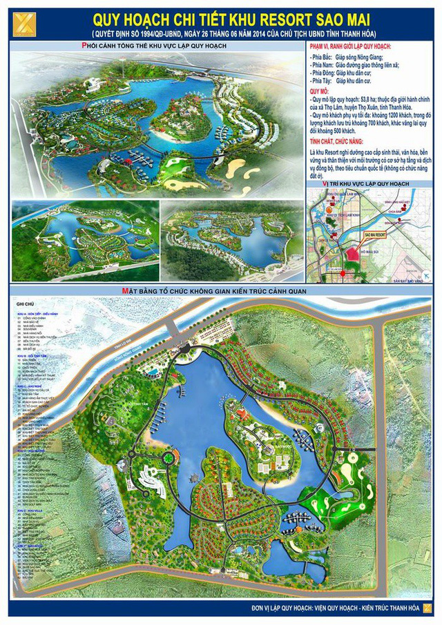 Quy hoạch chi tiết khu resort Sao Mai Thanh Hóa 