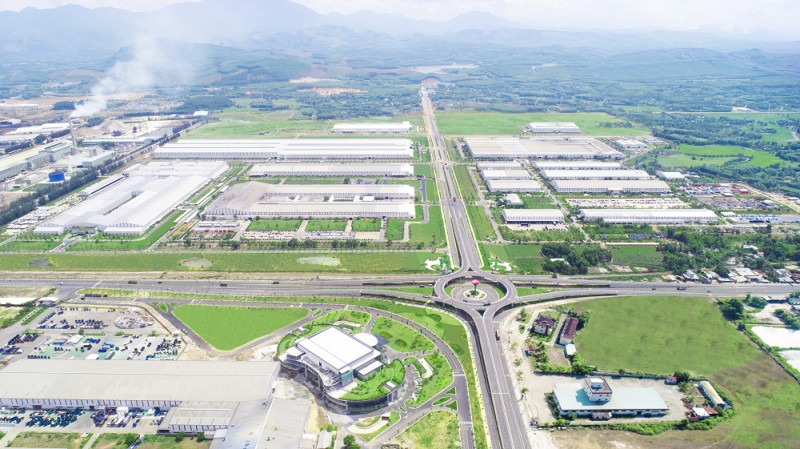Overview of THACO's factories in Chu Lai Open Economic Zone. — Photo courtesy of THACO