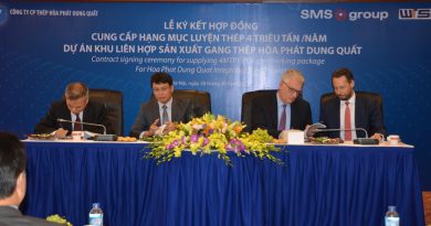 Hòa Phát ký kết hợp đồng thiết bị luyện thép cho dự án tại Dung Quất