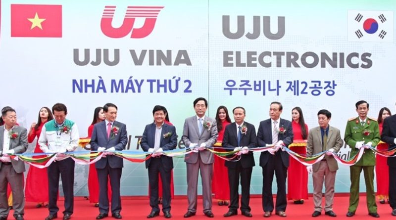 UJU Vina khánh thành nhà máy sản xuất linh kiện điện tử 9,2 triệu USD tại Vĩnh Phúc