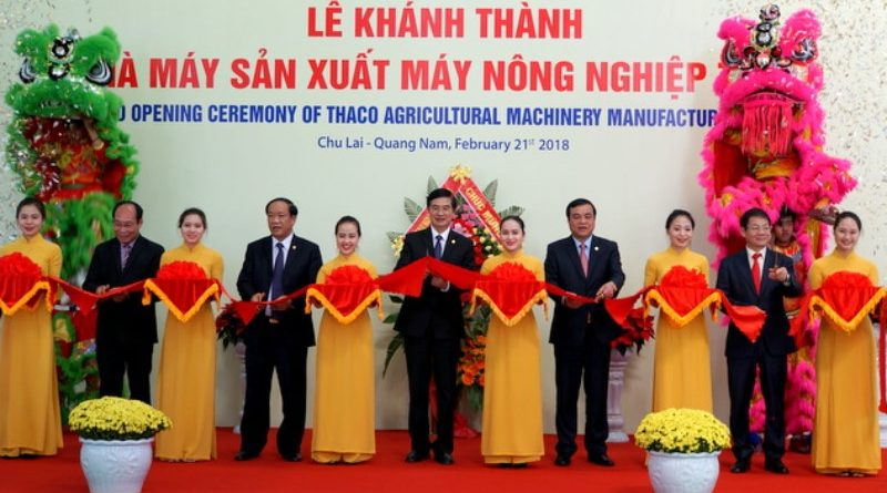 Khánh thành Nhà máy sản xuất máy nông nghiệp Thaco tại Quảng Nam