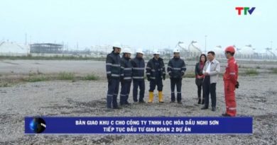 Bàn giao khu C cho Công ty TNHH Lọc hoá dầu Nghi Sơn tiếp tục đầu tư giai đoạn 2 dự án
