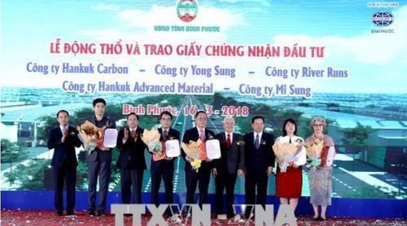 Work starts on five Korean invested projects in Binh Phuoc