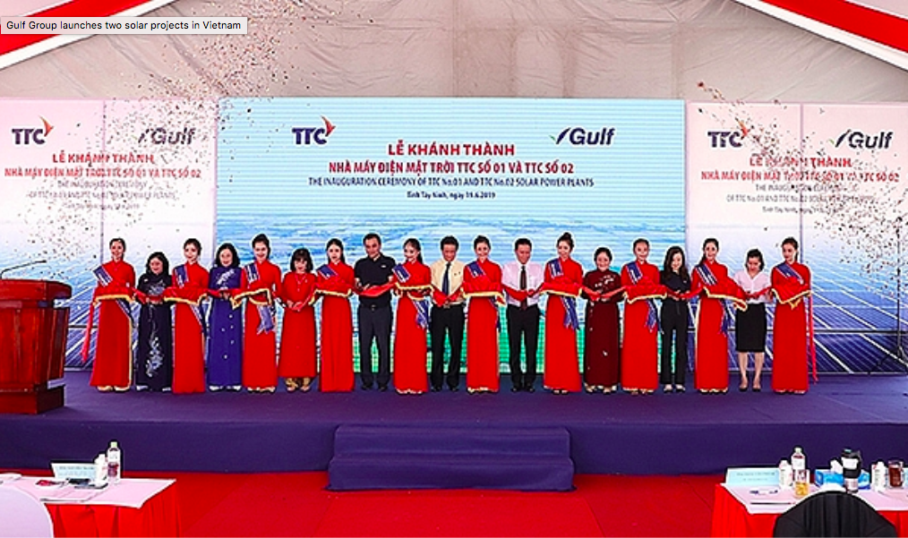 Gulf Group launches two solar projects in Vietnam - Vietnam Construction