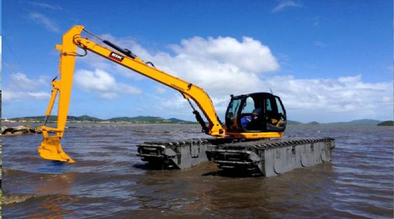 Máy xúc đào lội nước EIK – Thiết bị chuyên dụng thi công vùng đầm lầy
