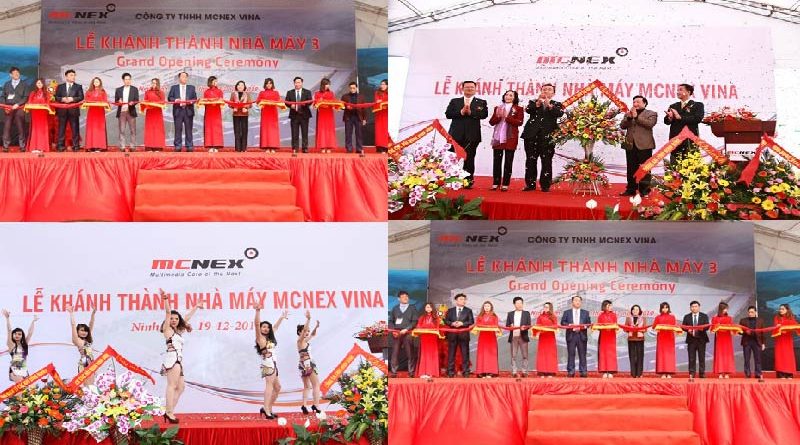 Công ty TNHH MCNEX VINA khánh thành nhà máy 3