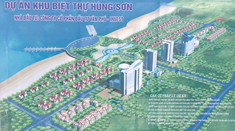 Tái khởi động dự án Khu biệt thự Hùng Sơn - Nam Sầm Sơn