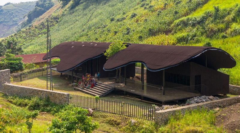 Trường mầm non giữa núi rừng Sơn La gây sốt với kiến trúc độc đáo