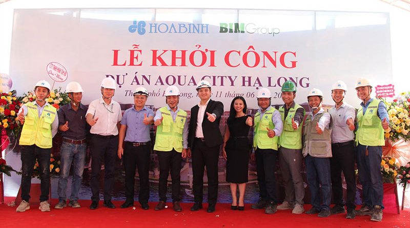 Hoà Bình khởi công dự án Aqua City Hạ Long