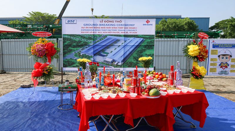 Lễ động thổ dự án mở rộng nhà máy sơmi rơmoóc Tân Thanh