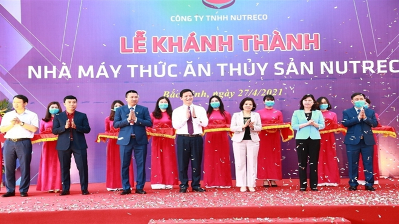 Nutreco: Khánh thành Nhà máy sản xuất thức ăn thủy sản