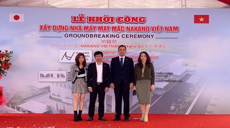 Groundbreaking Ceremony for Nakano Apparel Vietnam Co., Ltd at WHA Industrial Zone 1 – Nghe An