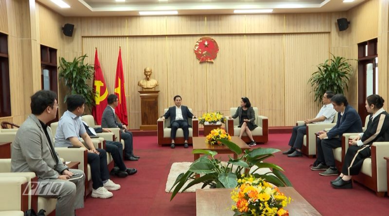 Chủ tịch UBND tỉnh Nguyễn Hoàng Giang tiếp đoàn các doanh nghiệp Hàn Quốc￼
