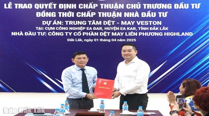 Đắk Lắk thu hút gần 1.000 tỷ đồng vốn đầu tư