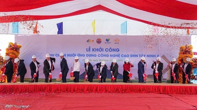 Khởi công dự án chăn nuôi ứng dụng công nghệ cao tại xã Tân Hội